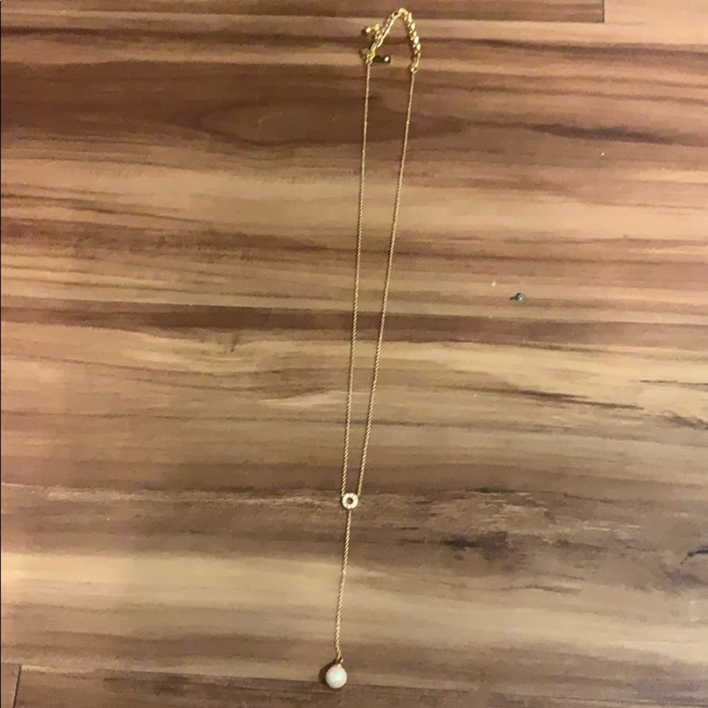Kate spade gold y necklace